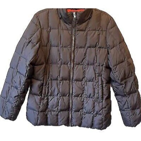 Gap Down Jacket Puffer‎ Women's Medium Black Red Lining - Picture 2 of 14